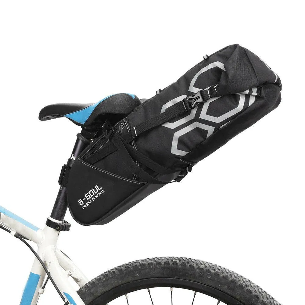 10L Bike Bag Bike Rear Seat Bag Bicycle Tool Storage Pouch Cycling Saddle Tail Packs Bike Storage Bag