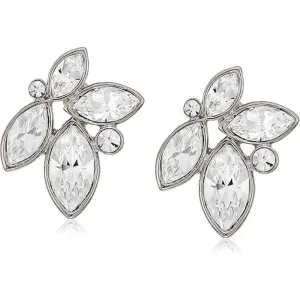 1928 Jewelry Clear Crystal Cluster Post Earrings