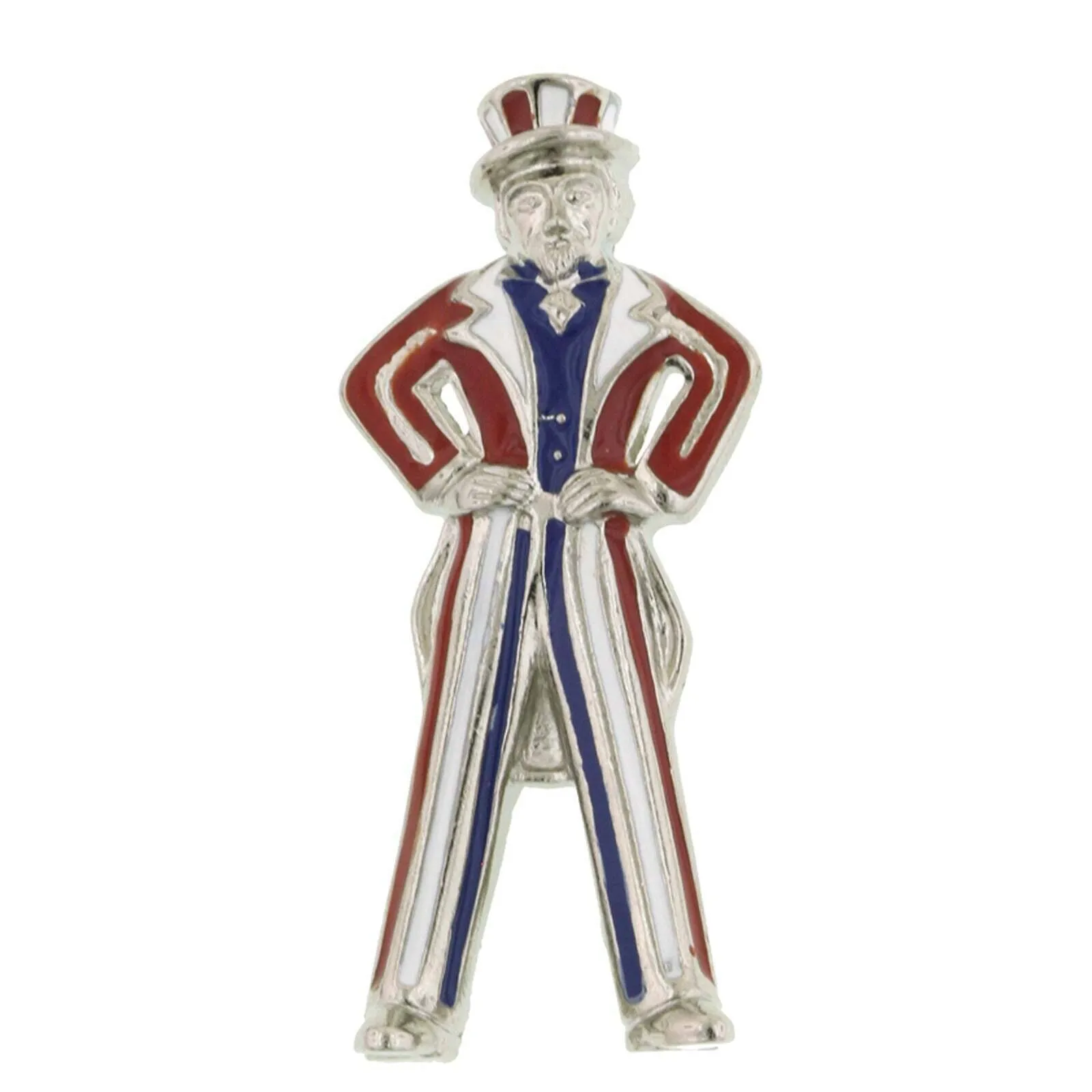 1928 Jewelry Red White And Blue Uncle Sam Pin