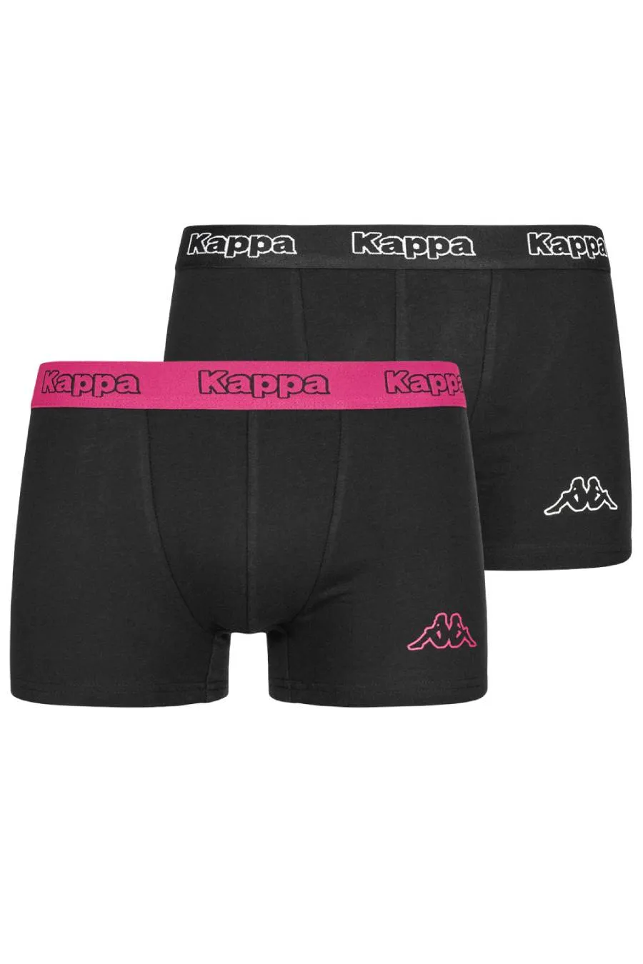 2 x Kappa Trunks Mens Black Boxers Underwear Trunk Boxer Shorts S M L Xl Xxl