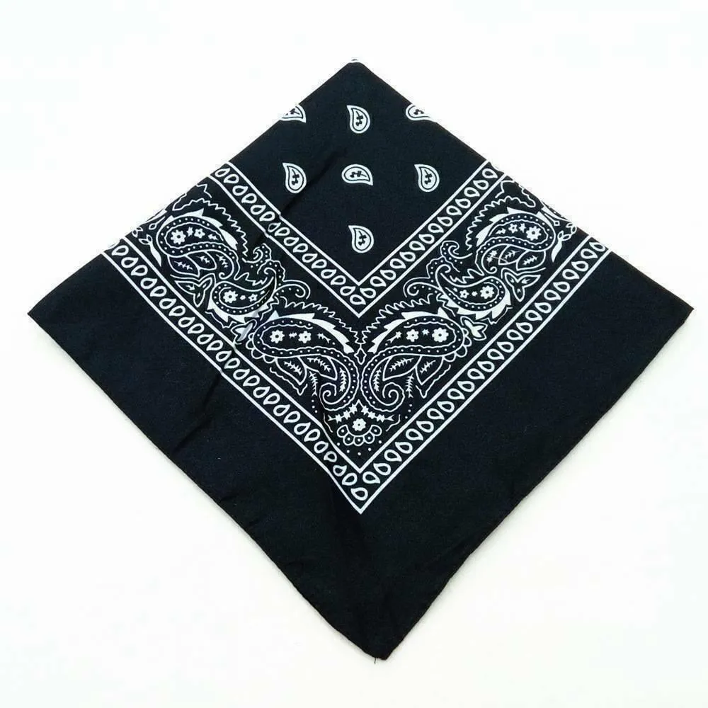 5 Pack Premium Unisex Paisley Bandanas Headbands