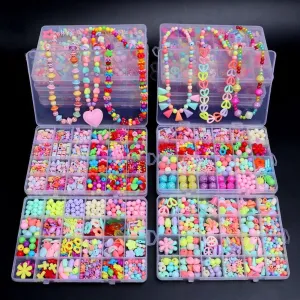 500 Colorful Beads Jewelry Making Kit: Spark Creativity - Craft Gift