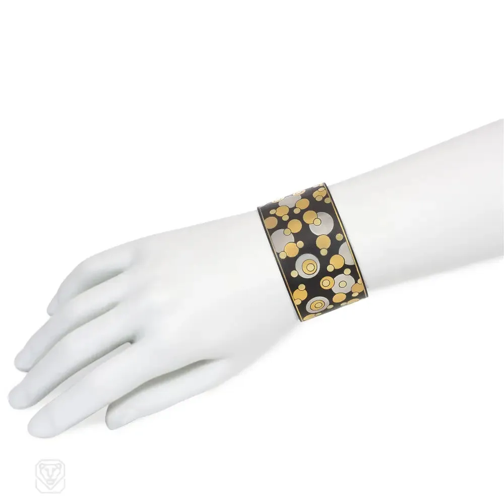 Angela Cummings for Tiffany gold damascene bubble cuff