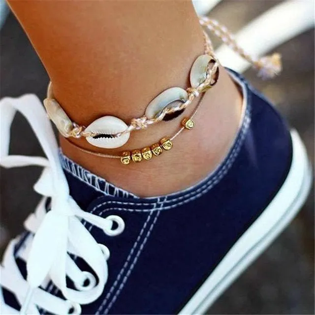 Anklets for Women Shell  Beach Barefoot Bracelet Ankle