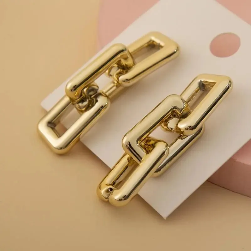 AVR JEWELS Korean Geometric Earrings 2 Pcs/Set