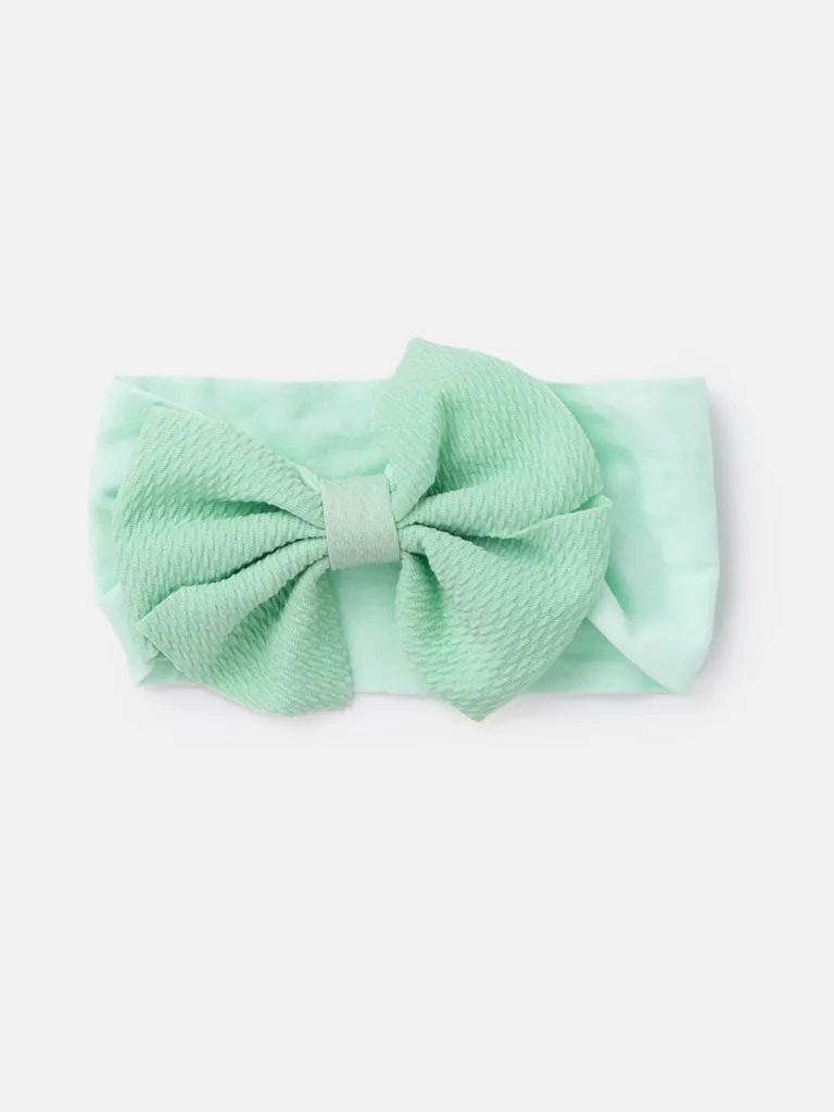 Baby Girl Texture Bow Hairband - Spring Tones