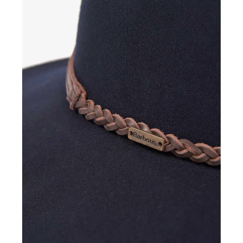 Barbour Tack Ladies Fedora - Navy