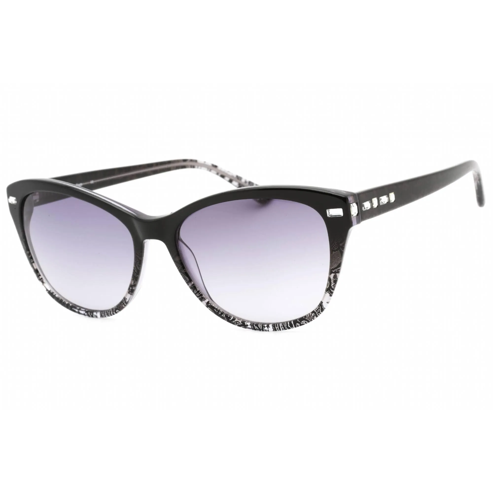 Bebe Women's Sunglasses - Jet Lace Plastic Full Rim Rectangular Frame | BB7193 001