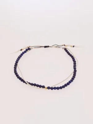 Birthstone Silk Braid Anklet- SEP