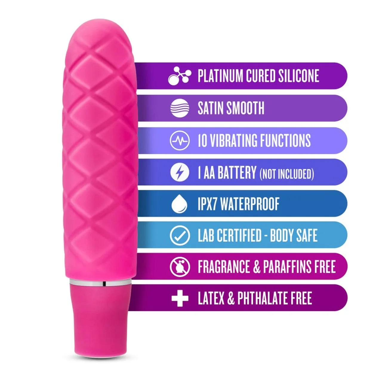 Blush Novelties - Luxe Cozi Mini Stimulator Bullet Vibrator (Fuchsia)