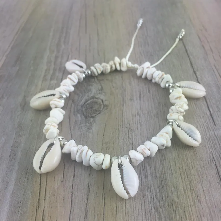 Bohemian Shell Beads Stone Anklets For Women