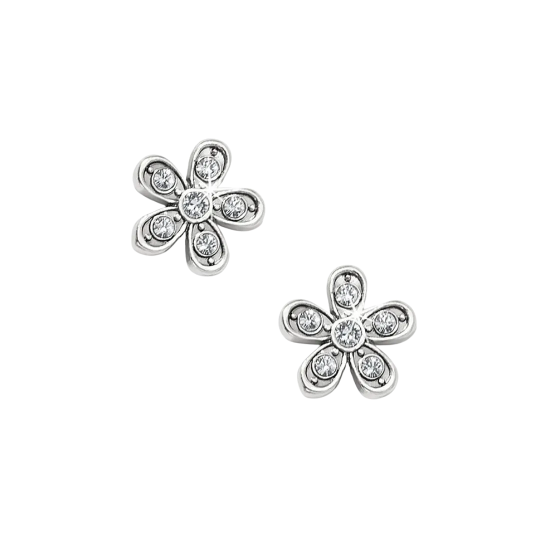 Brighton Women's Enchanting Flower Post Silver Earrings