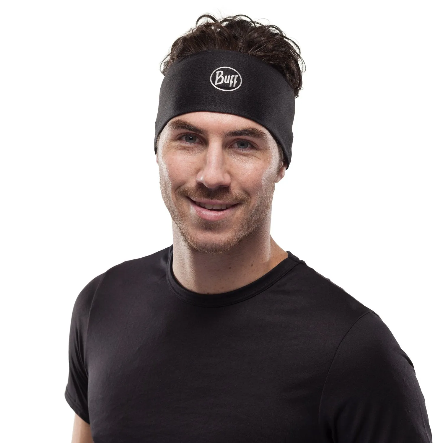 BUFF® Coolnet UV  Headband (Solid Black)