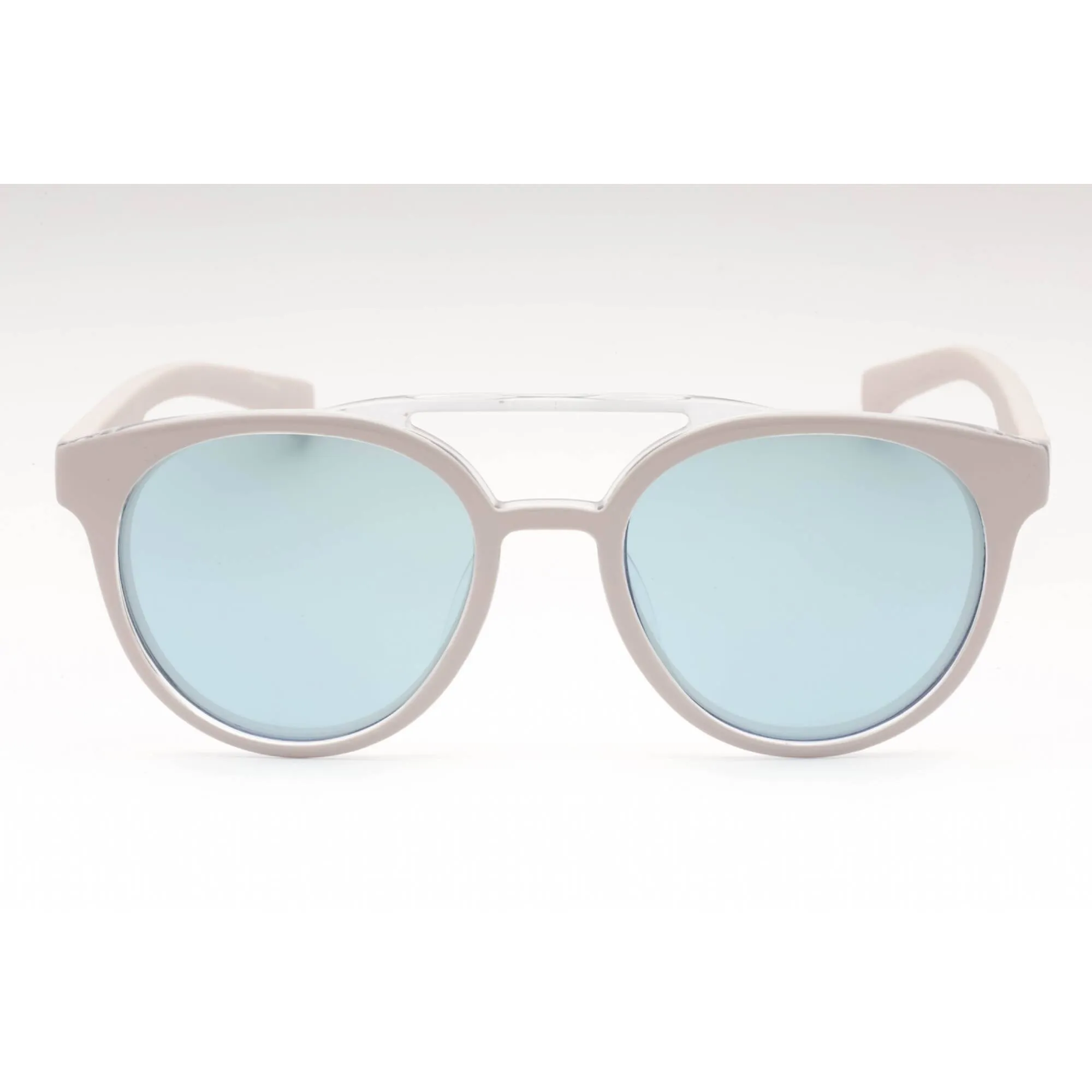 Calvin Klein Jeans Unisex Sunglasses - Calcified White Plastic Frame | CKJ806SAF 108