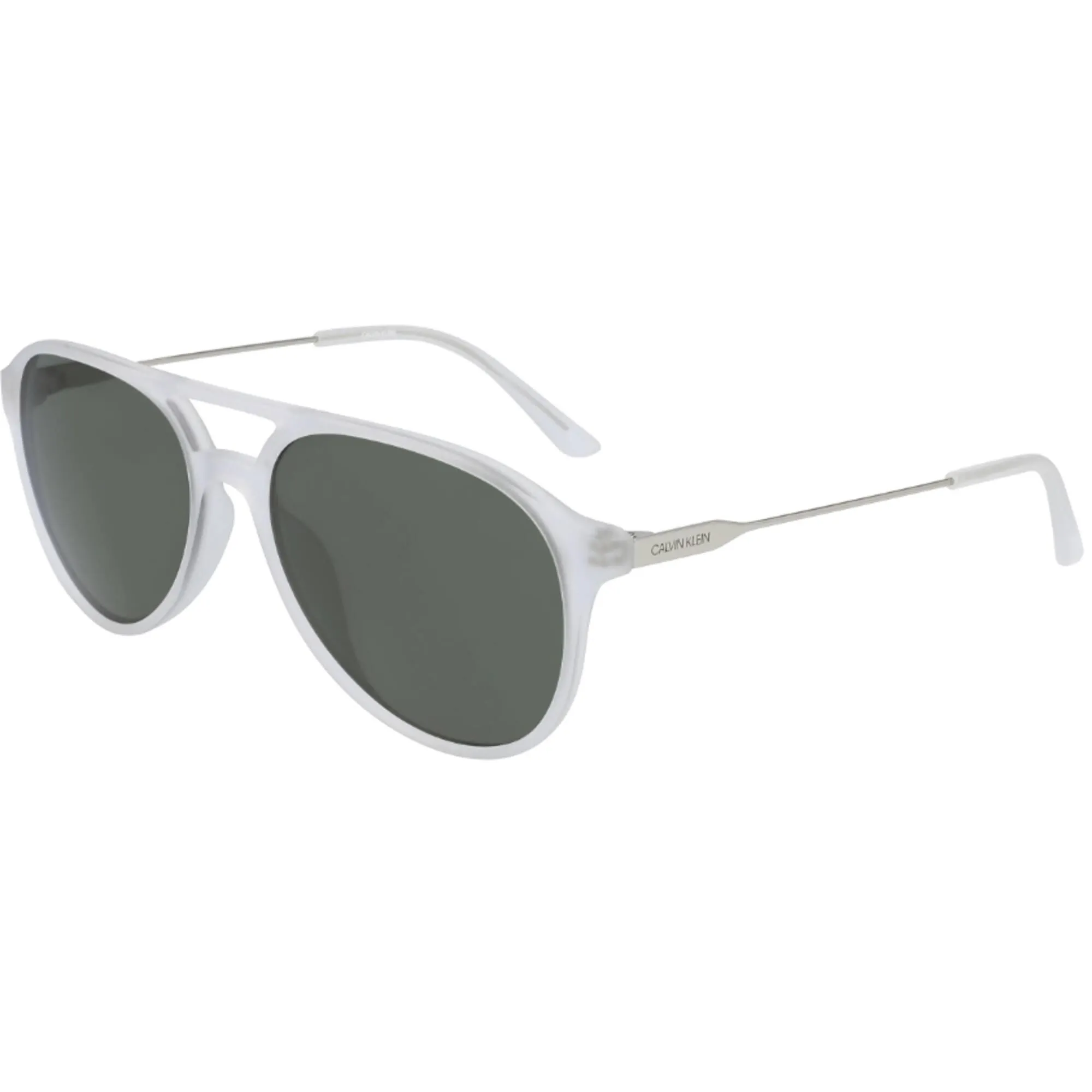 Calvin Klein Men's Sunglasses - Matt Crystal Pilot Frame | CALVIN KLEIN CK20702S 971