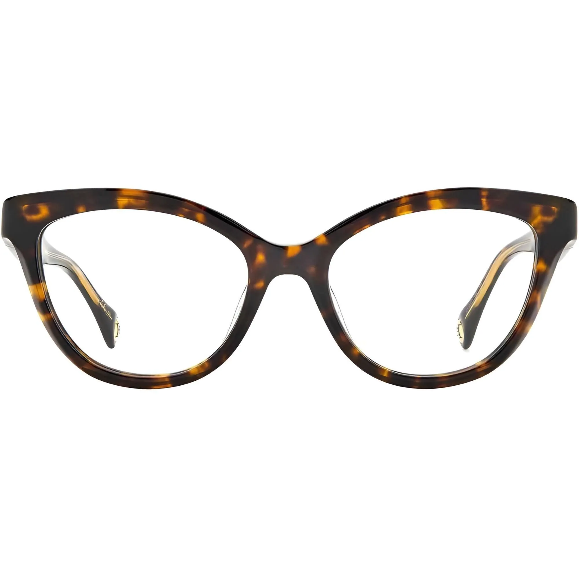 Carolina Herrera Women's Eyeglasses - Havana Plastic Frame Demo Lens | CH 0017 86