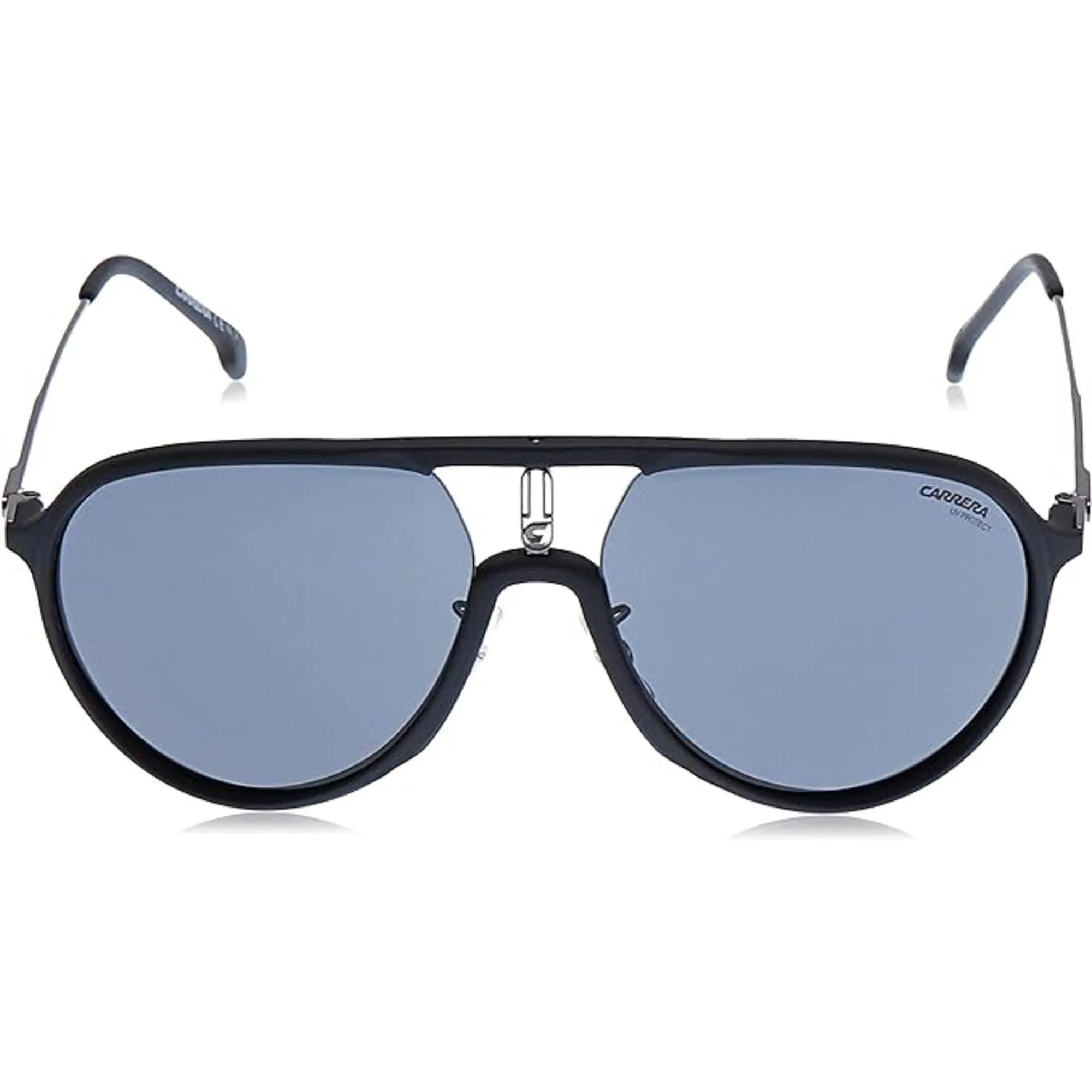 Carrera Unisex Sunglasses - Matte Black Plastic Pilot Frame Grey Lens | CA1026S 0003