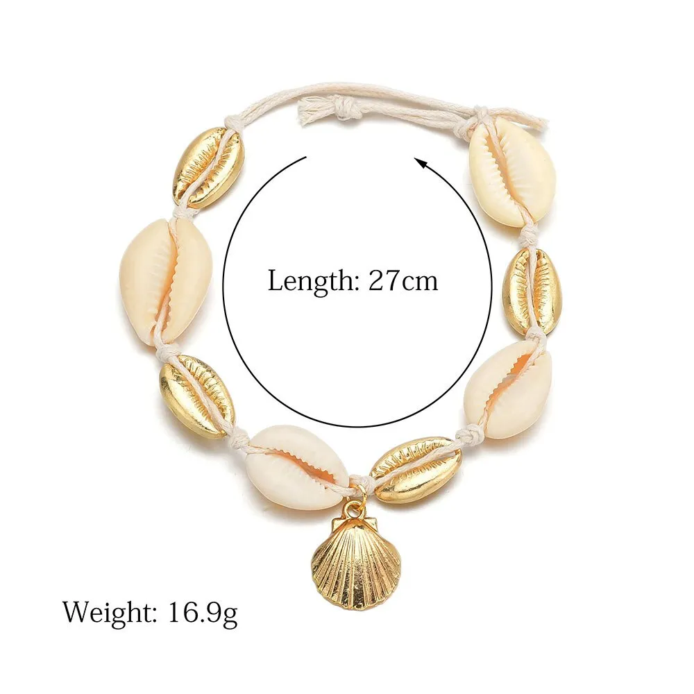 charm anklet small ball and wafer fashion simple shell Anklet