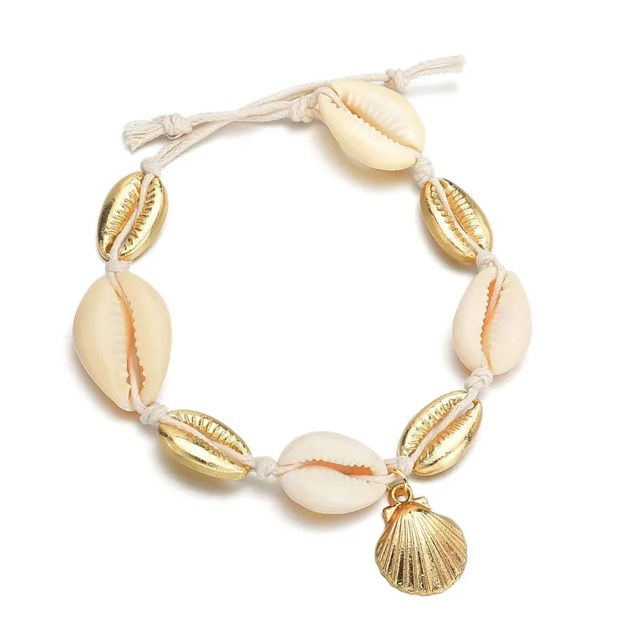 charm anklet small ball and wafer fashion simple shell Anklet