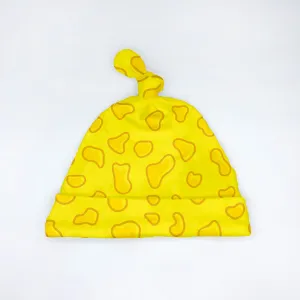 Cheesy Baby Hat (0-3M) - Organic Cotton