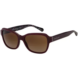 Coach Women's Sunglasses - Full Rim Burgundy Square Plastic Frame | 0HC8232 55091356