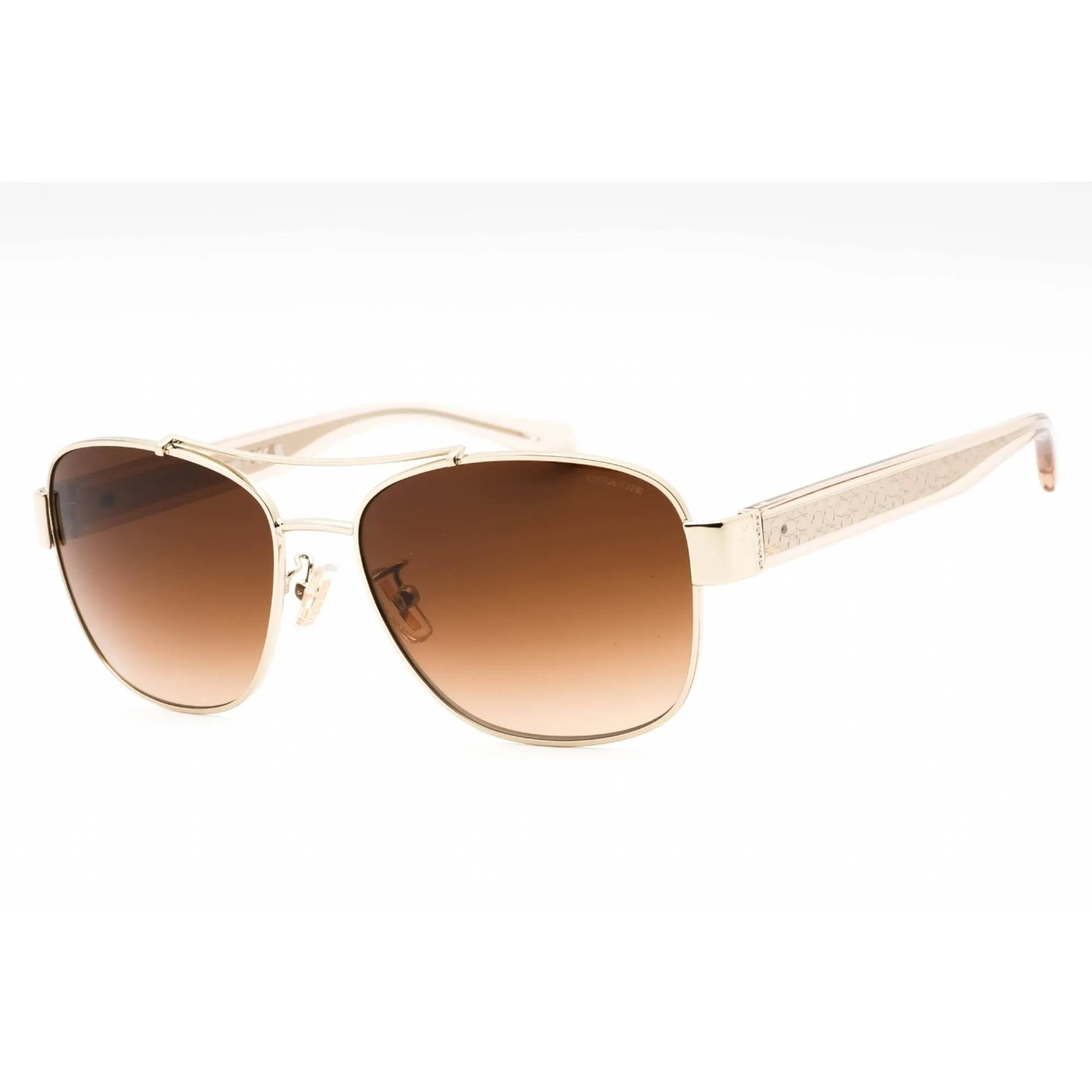 Coach Women's Sunglasses - Gold Metal Aviator Full Rim Frame | 0HC7064 926513