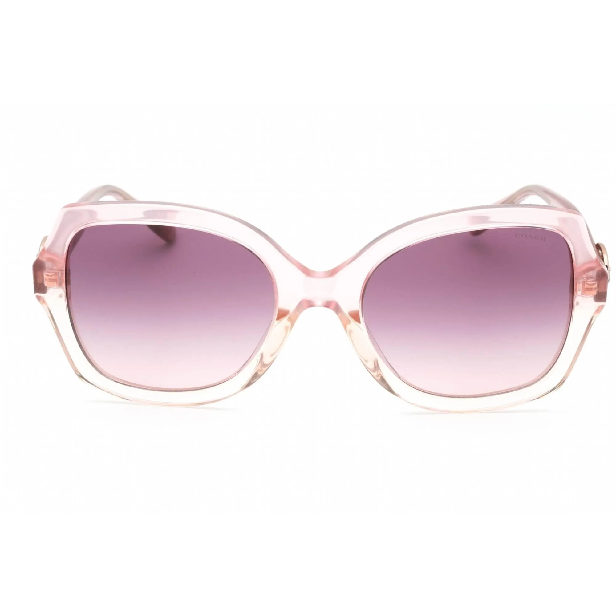 Coach Women's Sunglasses - Transparent Pink Cat Eye Plastic Frame | 0HC8295 57387W