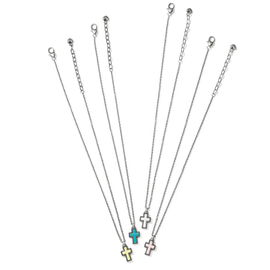 Dazzling Cross Petite Necklace