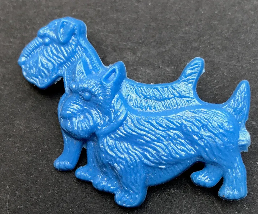 Delightful Vintage 1950s Scottie Dog & West Highland Terrier Brooch - Choice of Colours