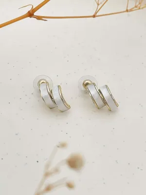 Elegant Enamel Earrings