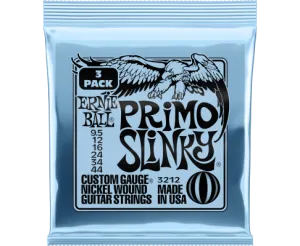 Ernie Ball 3212EB Primo Slinky Electric Strings - 9.5-44 3-Pack