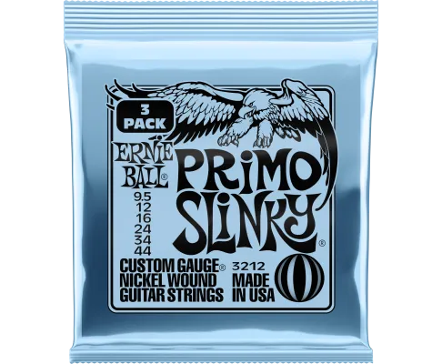 Ernie Ball 3212EB Primo Slinky Electric Strings - 9.5-44 3-Pack