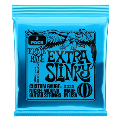 Ernie Ball Extra Slinky  8-38 (3 Set Pack)