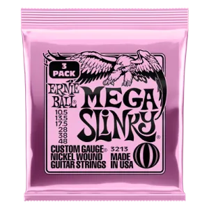 Ernie Ball Mega Slinky 10.5-48 (3 Set Pack)