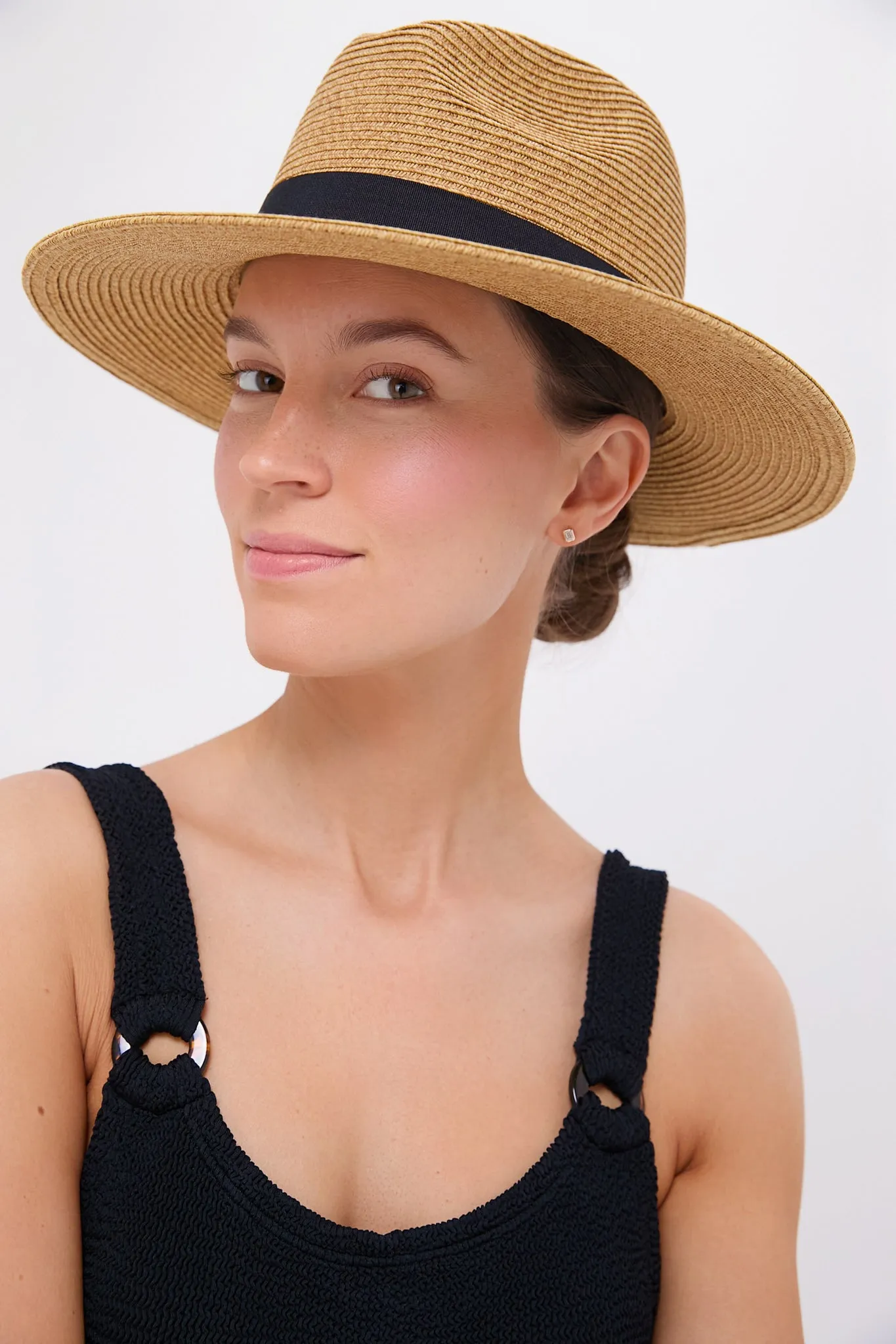 Exclusive Black Wide Brim Sun Hat