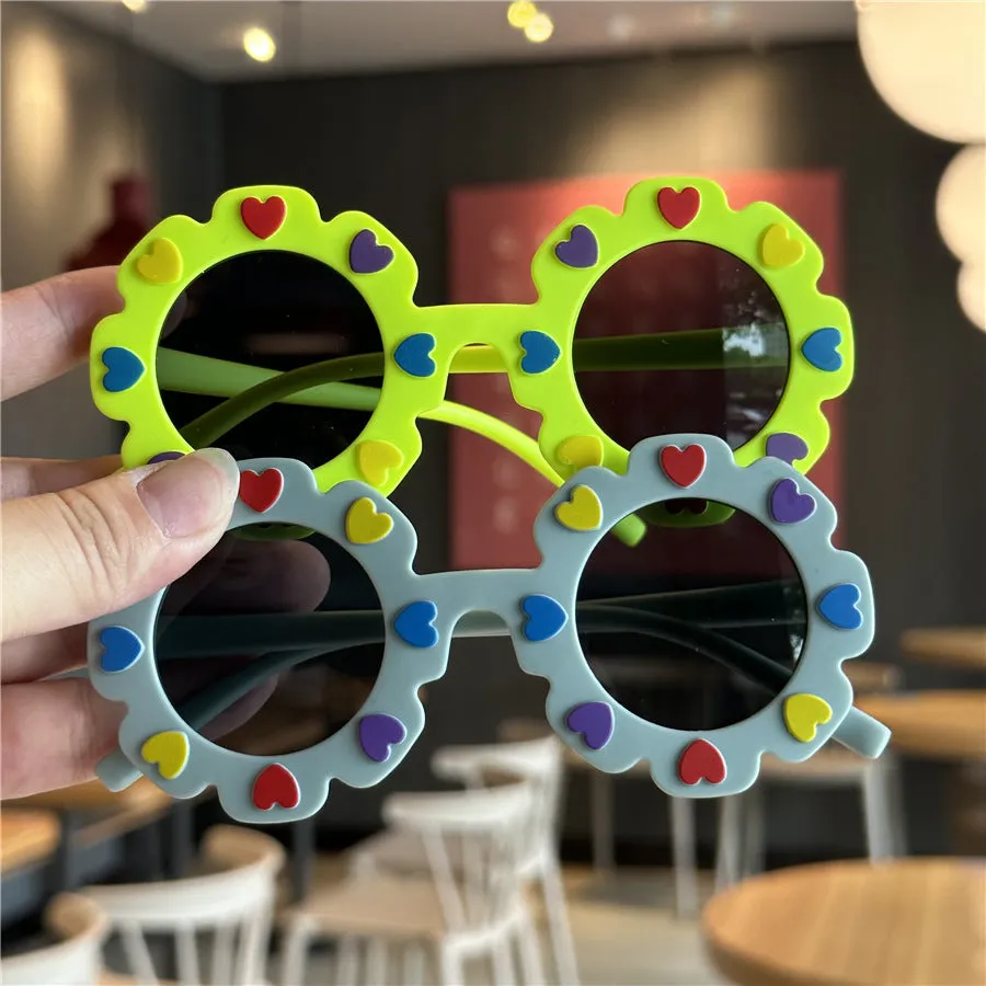 Flower Funny Toy Children's Sunglasses Baby Sunglasses Fashion Party Glasses Lace Love Children's Sunglasses