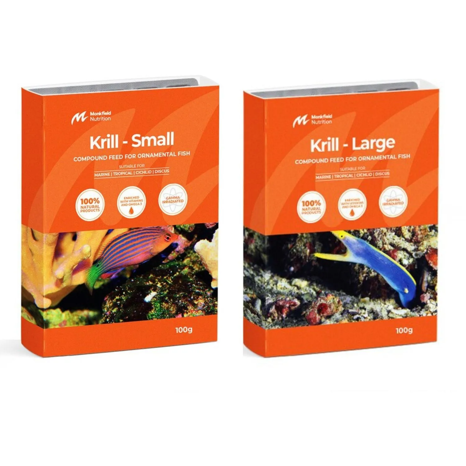 Frozen Krill - 10 Trays, 10-Months Supply, Small or Large