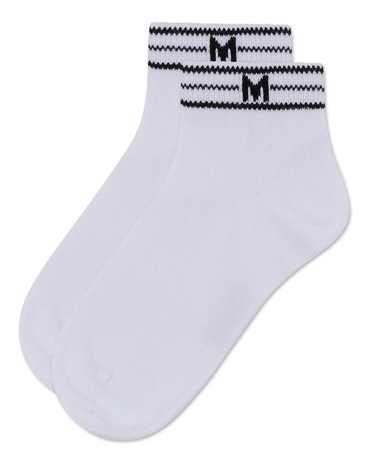 Girls' M Multi Line Anklet Socks