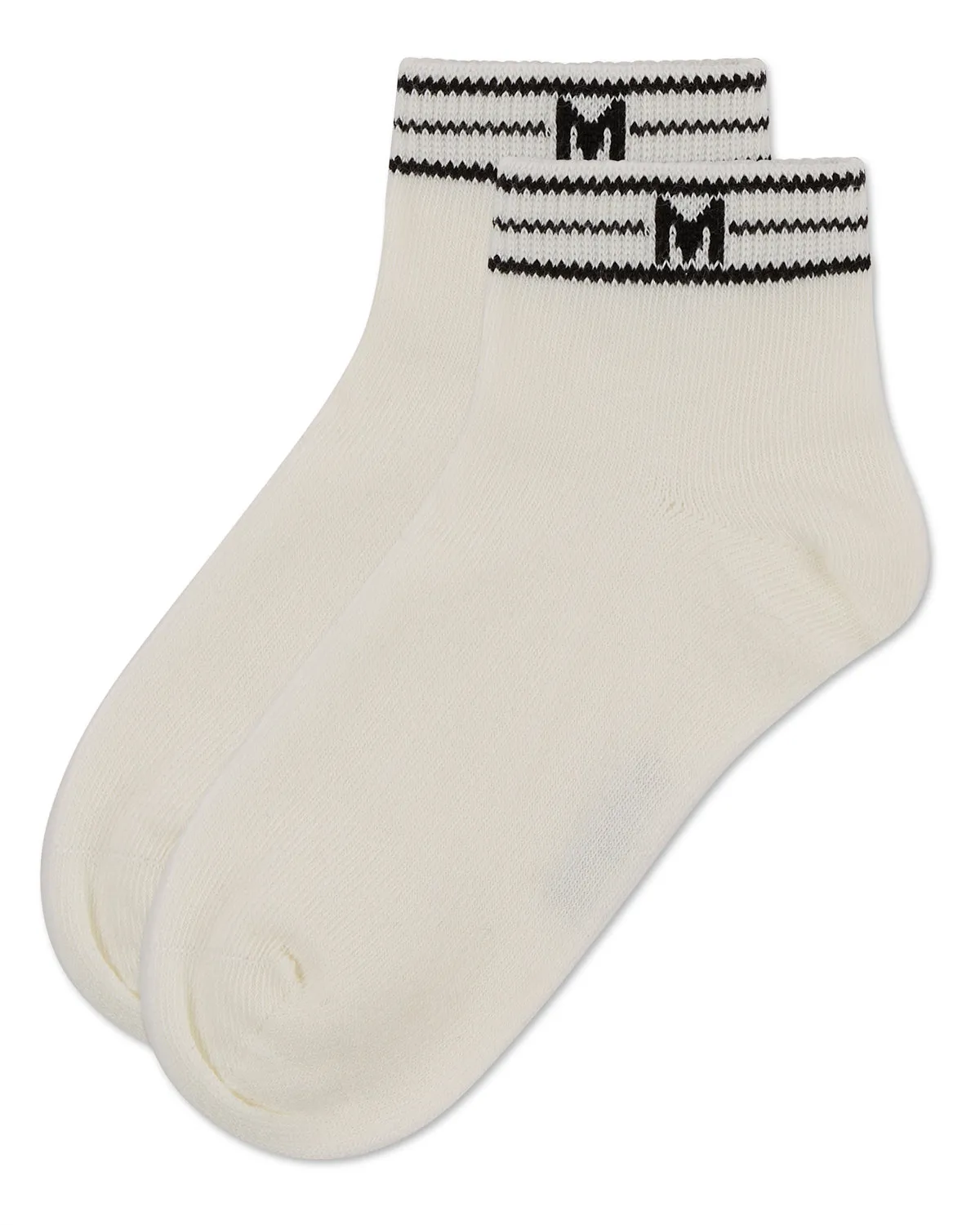 Girls' M Multi Line Anklet Socks