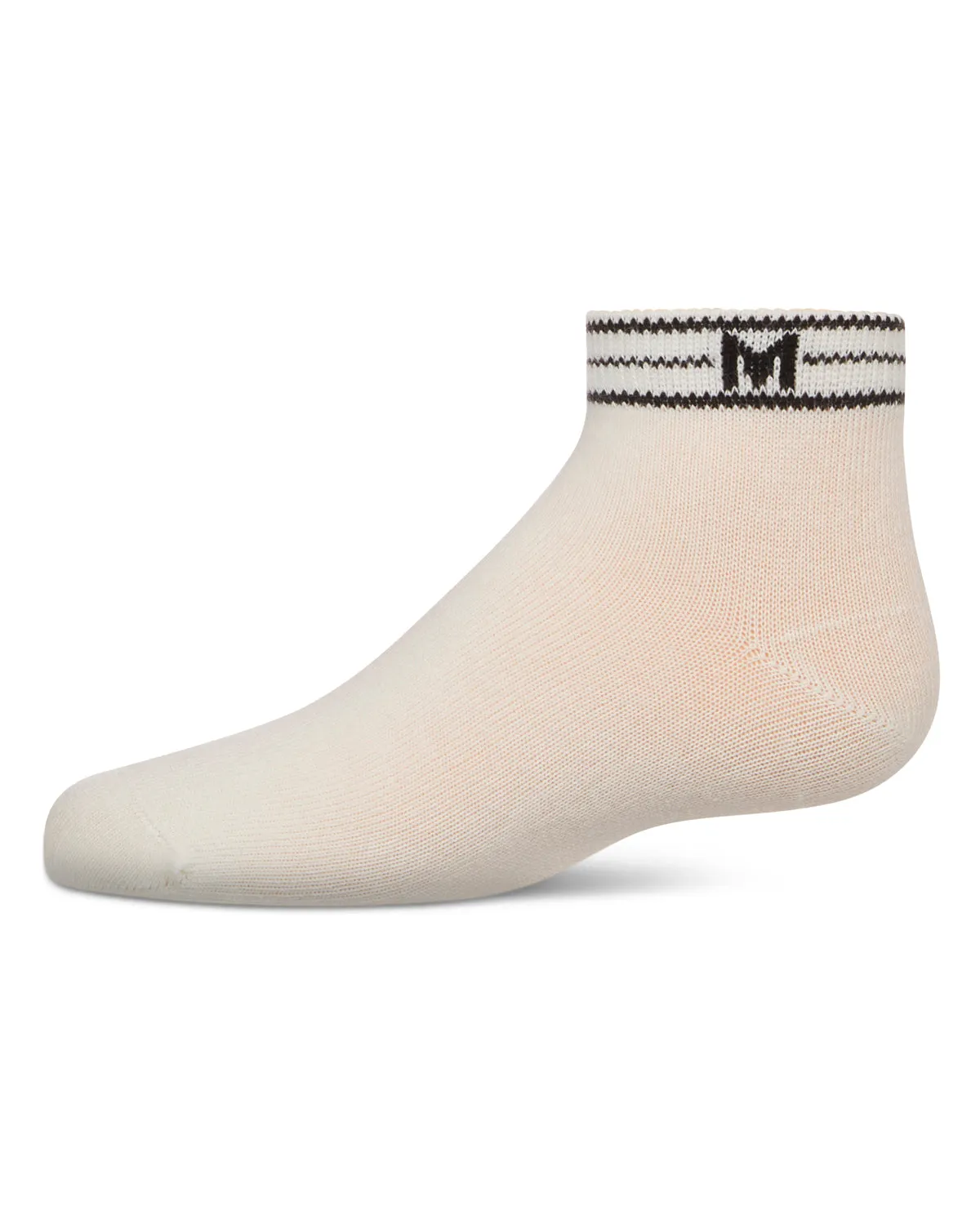 Girls' M Multi Line Anklet Socks