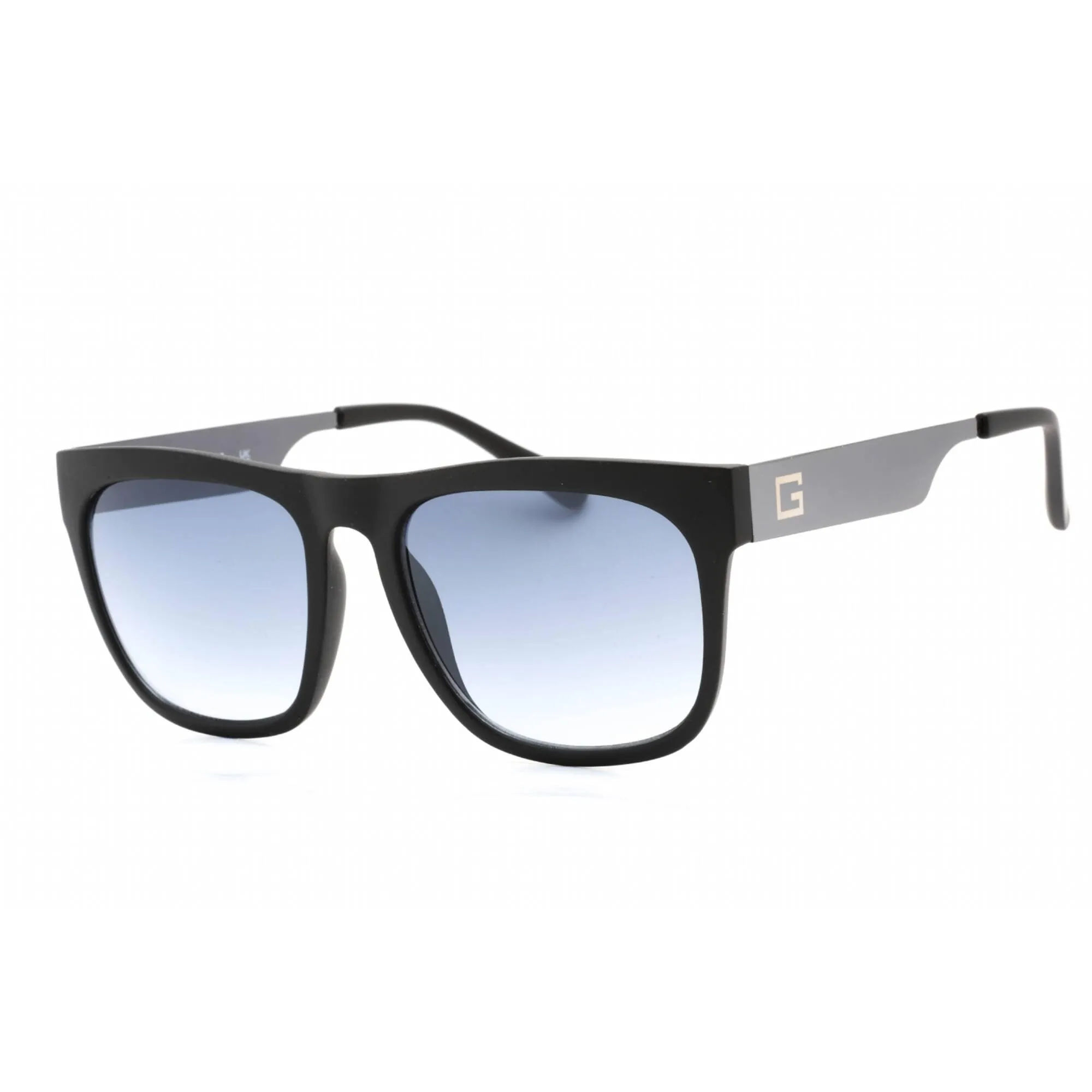 Guess Factory Men's Sunglasses - Matte Black Frame Gradient Blue Lens | GF0188 02W