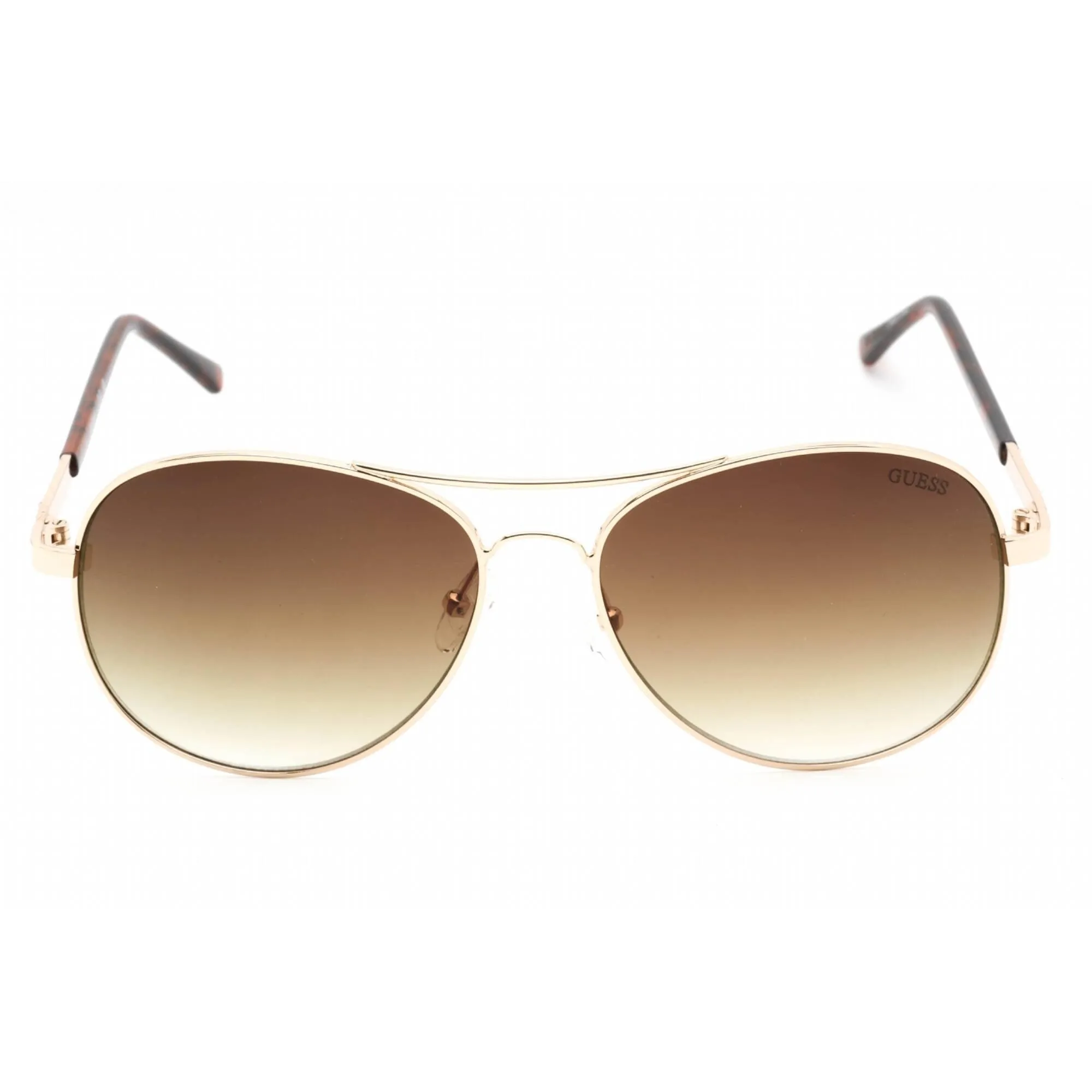 Guess Factory Women's Sunglasses - Gold Metal Frame Gradient Brown Lens | GF0295 33F