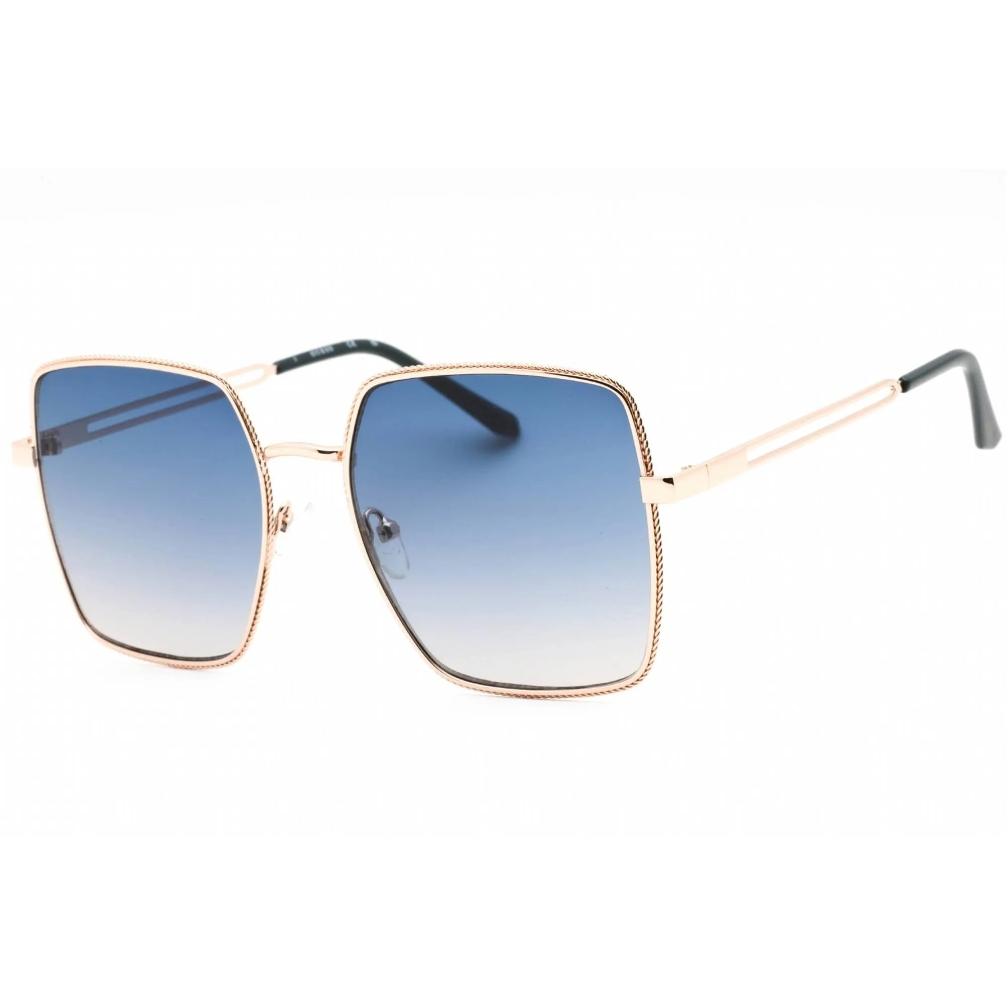 Guess Factory Women's Sunglasses - Rectangular Frame Gradient Blue Lens | GF0419 28W