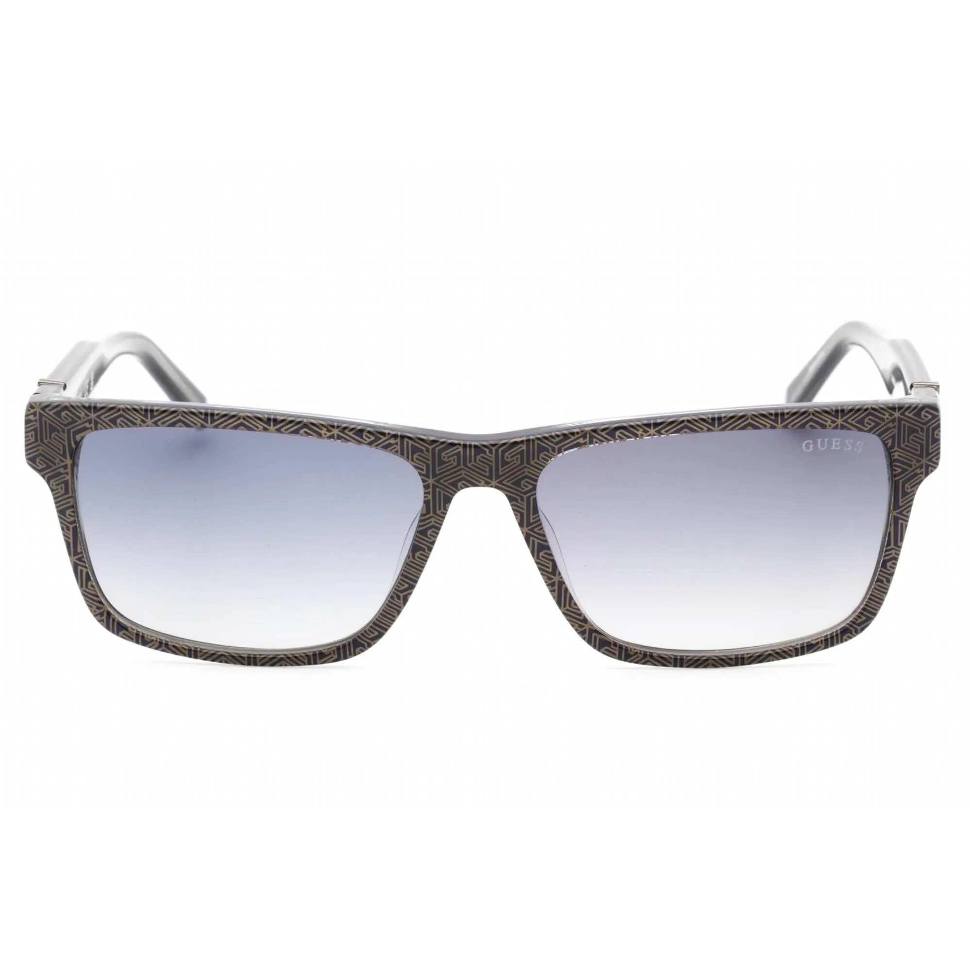 Guess Men's Sunglasses - Pattern Blue Rectangular Shape Full Rim Frame | GU00074 92W