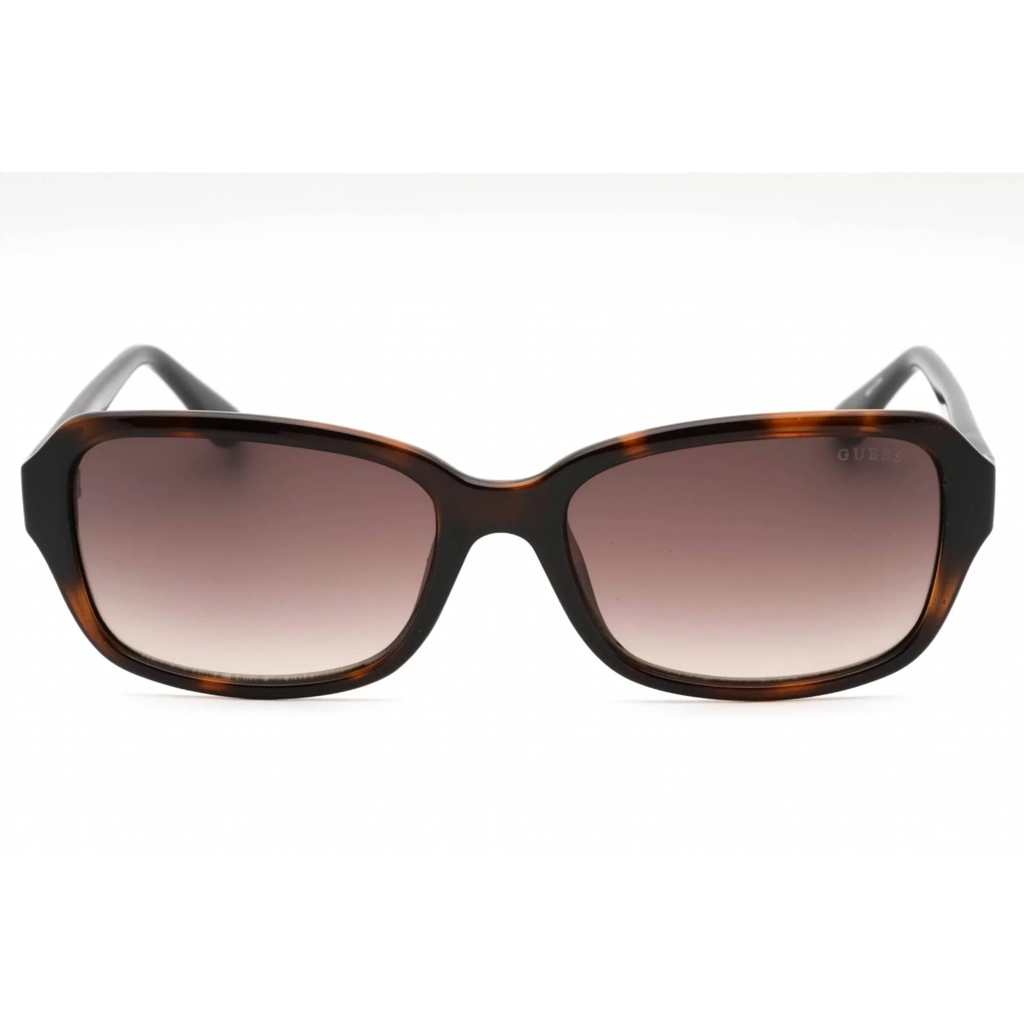 Guess Women's Sunglasses - Dark Havana Plastic Rectangular Full Rim Frame | GU7595 52F