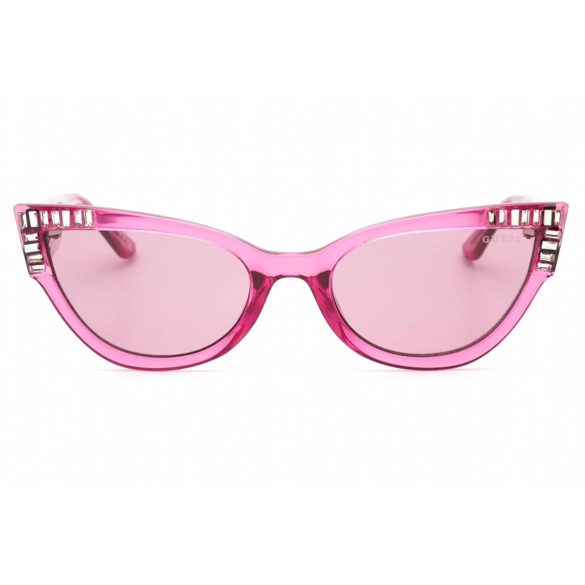 Guess Women's Sunglasses - Transparent Violet Cat Eye Full Rim Frame | GU7901 83Y