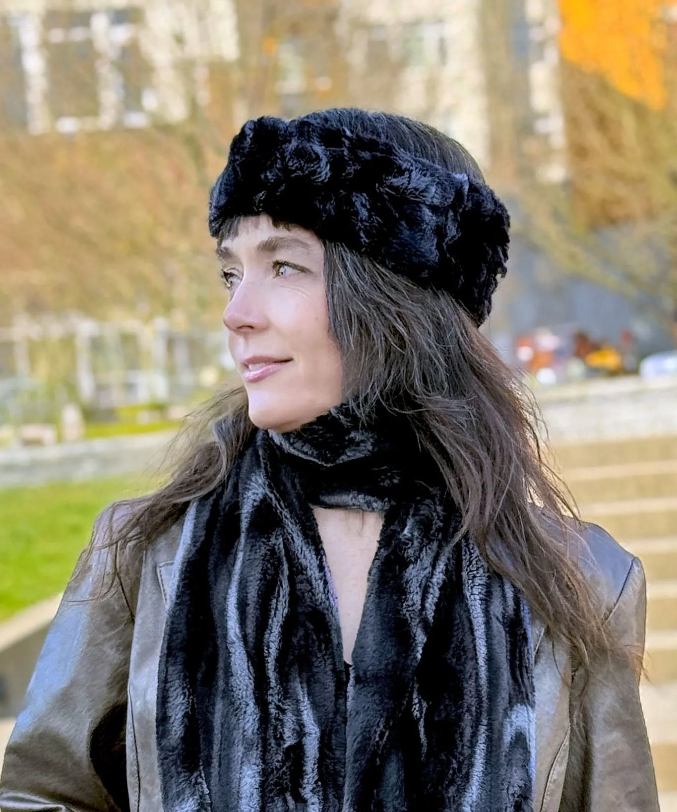 Headband - Marble Dune Luxury Faux Furs