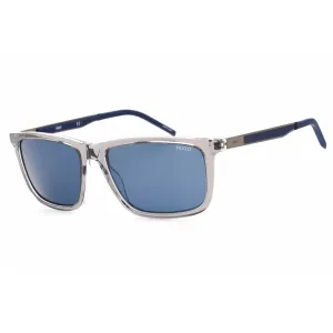 Hugo Men's Sunglasses - Grey Crystal Plastic Full Rim Square Frame | HG 1139/S 0CBL KU