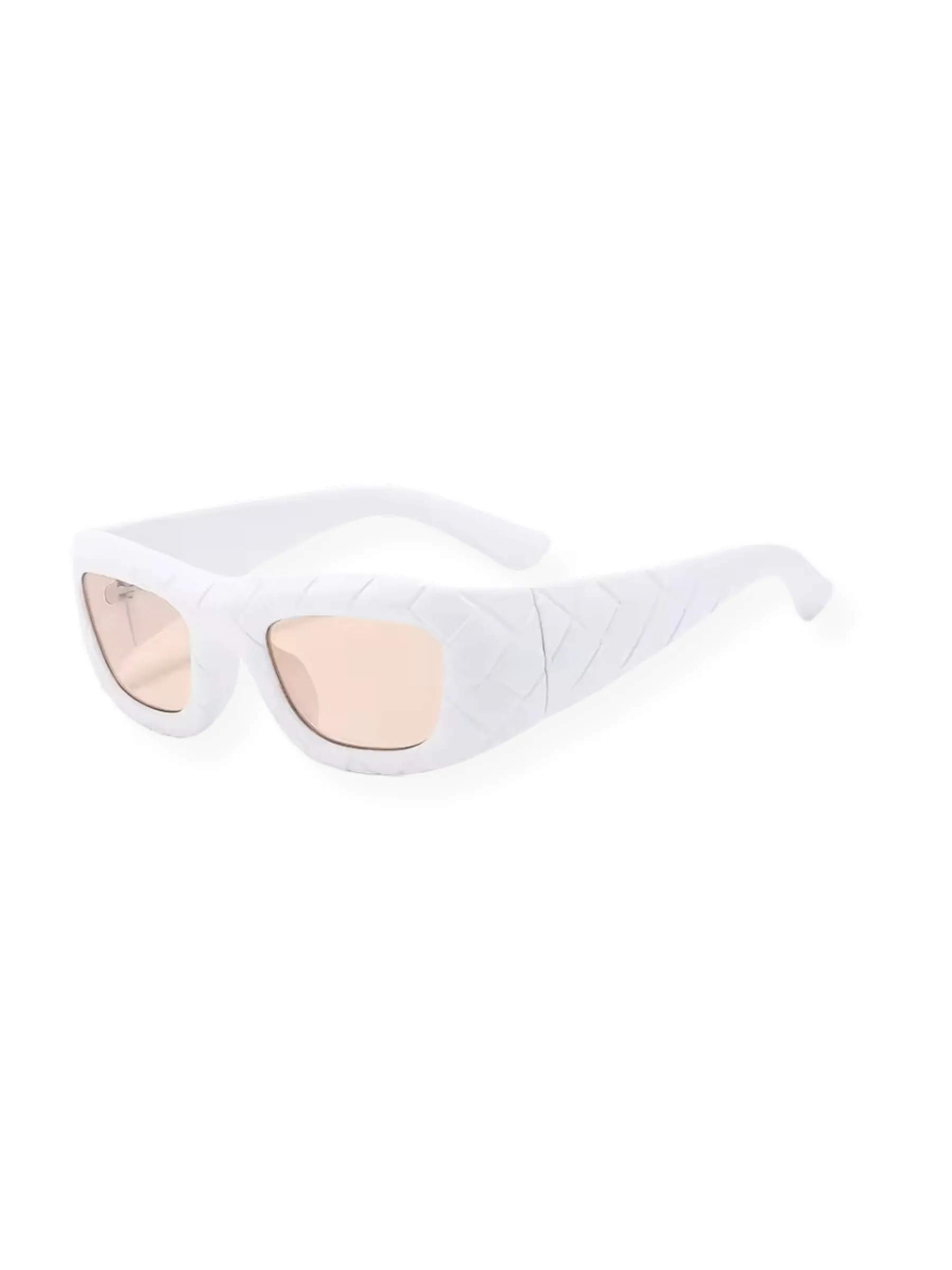 Lattice Sunglasses White