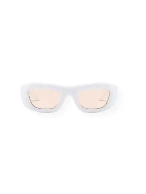 Lattice Sunglasses White